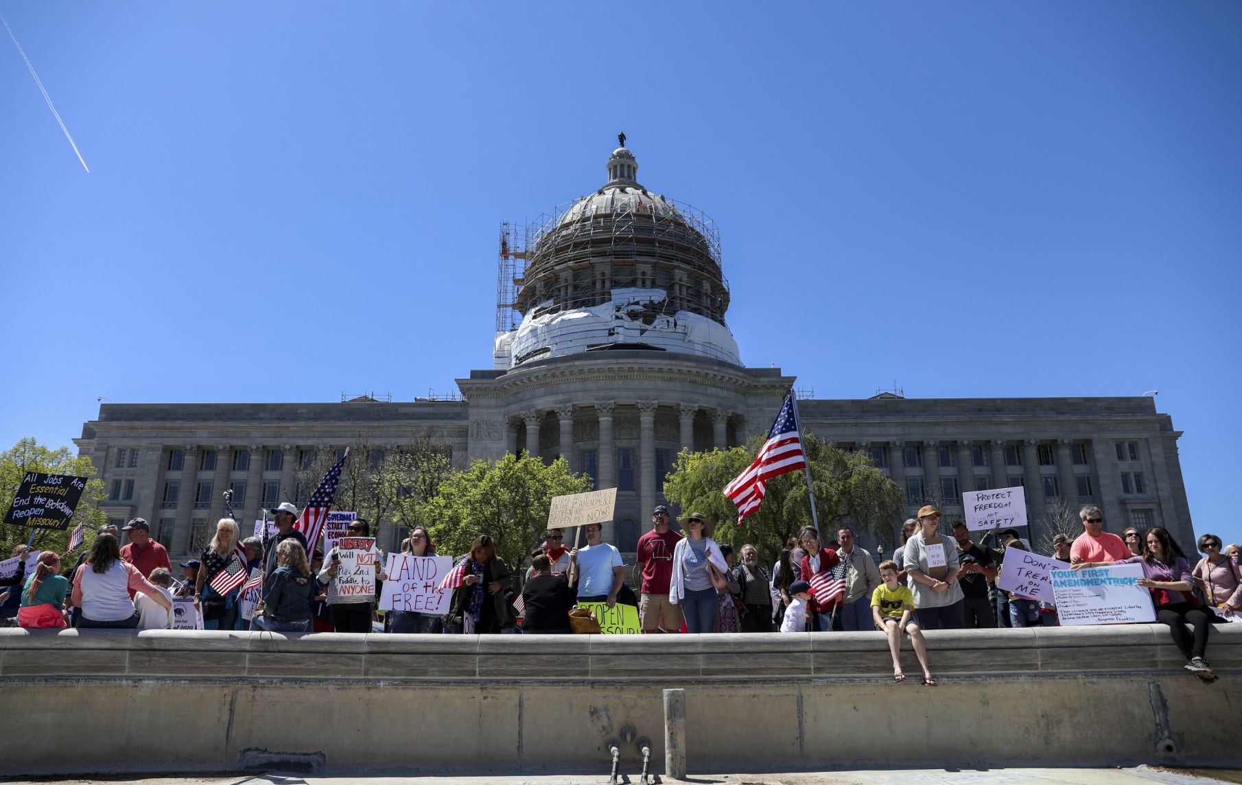 Citizens protest stay-home order